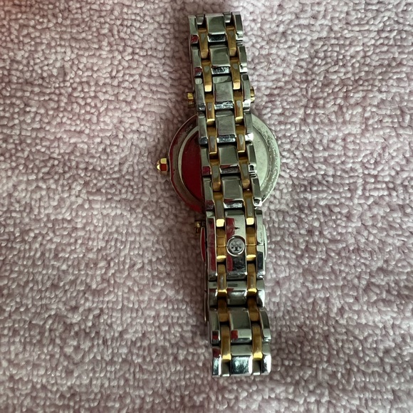 Tory Burch stainless steel two tone ladies bracelet watch - need a new battery - Picture 3 of 6